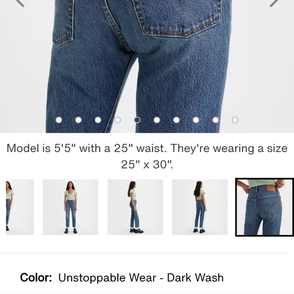 LEVIS 501 Wedgie Cut Jeans - Picture 3 of 5